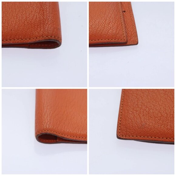 HERMES Agenda Vision Day Planner Cover Leather Orange Silver - Picture 16 of 16